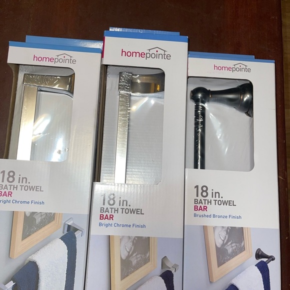 Homepointe 18" Towel Bar - Picture 2 of 3